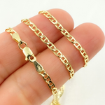 Load image into Gallery viewer, 058FLP1FGT2A9L001. 14k Solid Gold Flat Marina Link Chain
