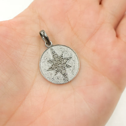 DP287. Diamond Round Star Pendant
