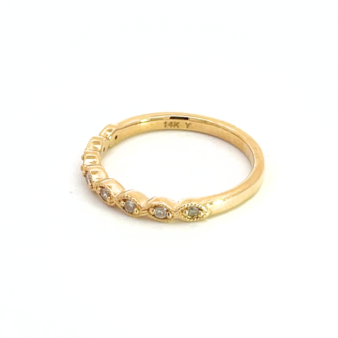 14k Solid Gold Diamond Ring. RAB01222