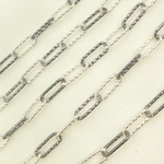 Load image into Gallery viewer, 925 Sterling Silver Diamond Cut Paperclip Link Chain. V9SB
