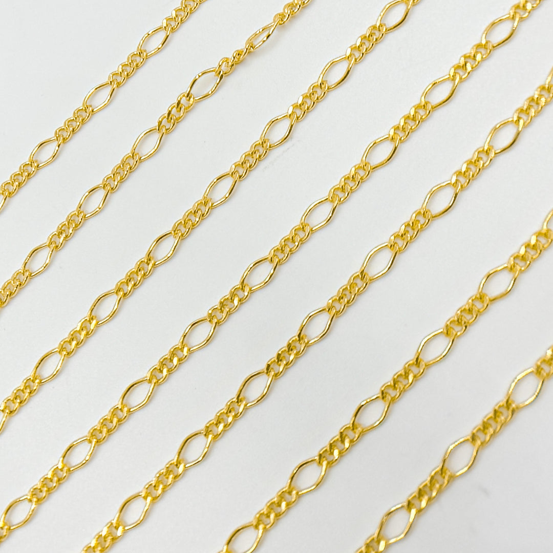 V231GF. 14K Gold Filled Long & Short Link Chain