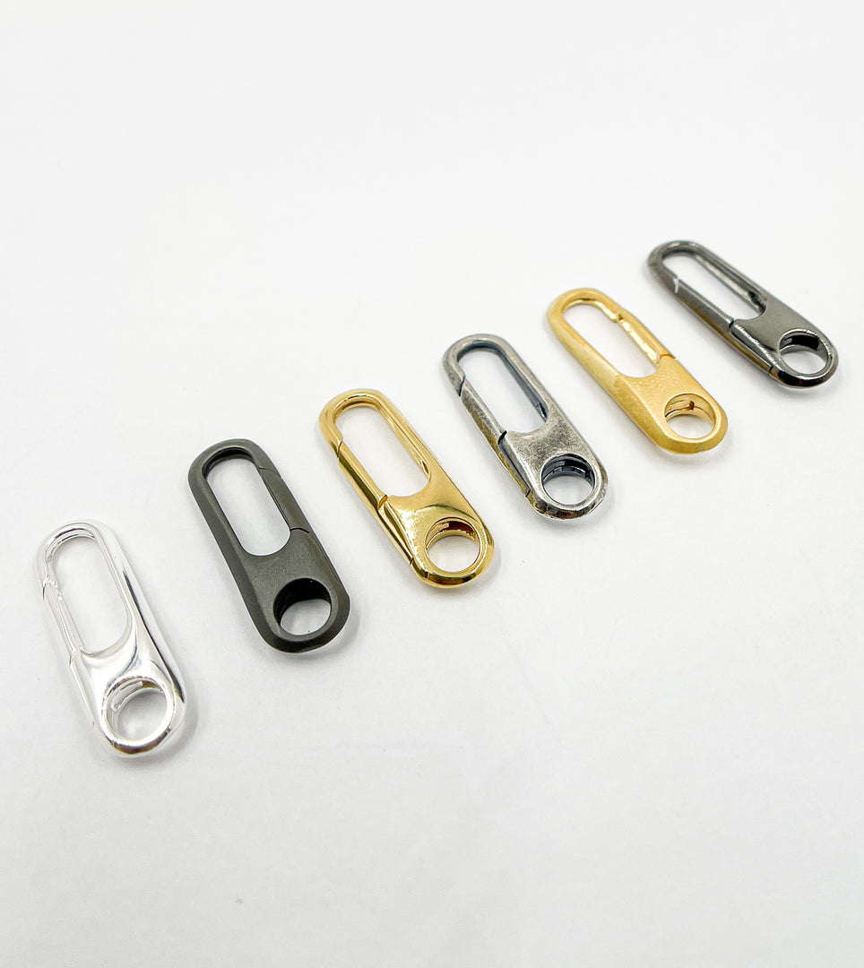 925 Sterling Silver Gold Plated Clasp 26x8 mm. 266GP