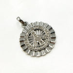 Load image into Gallery viewer, DP375. Diamond Sterling Silver Round Peace Pendant
