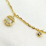 Load image into Gallery viewer, 14K Solid Gold Diamond Dangle Necklace. NT401855
