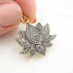 Load image into Gallery viewer, DP192. Diamond Sterling Silver Lotus Pendant
