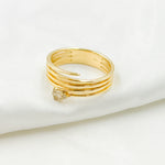 Load image into Gallery viewer, 14K Solid Gold Diamond Spiral Ring. RFA18102
