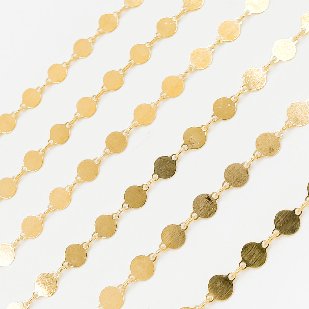 V65GF. 14K Gold Filled Disc Chain