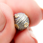 Load image into Gallery viewer, DC1107. Diamond Sterling Silver Round Bead
