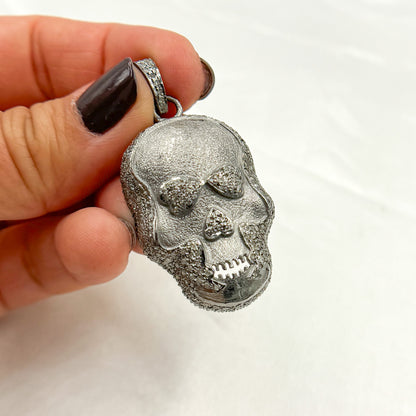 Sterling Silver Skull Pendant