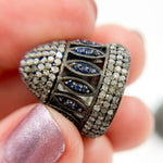 Load image into Gallery viewer, DC752. Diamond &amp; Sterling Silver Bead Cap
