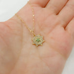 Load image into Gallery viewer, 14K Solid Gold Star Charm with Diamonds and Gemstones. GDP373
