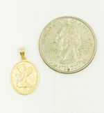 Load image into Gallery viewer, 14K Solid Gold Oval Shape