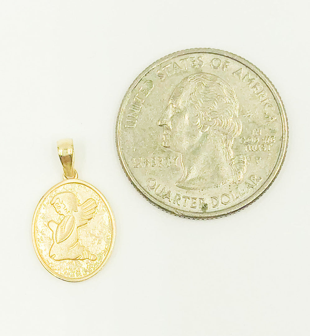 14K Solid Gold Oval Shape