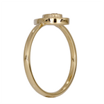 Load image into Gallery viewer, RFA18840. 14K Solid Yellow Gold Diamond Drop Ring
