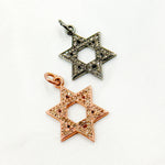 Load image into Gallery viewer, DC429. Diamond Silver Star of David Pendant
