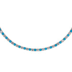 Load image into Gallery viewer, NFQ72599. 14K Solid Gold Diamond and Gemstone Fancy Necklace