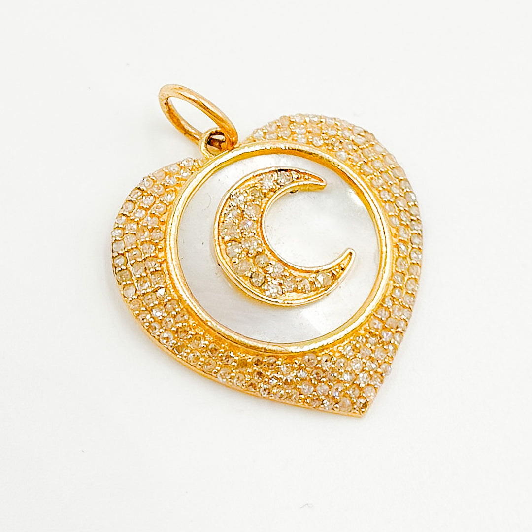 KG182. 14K Solid Gold Heart Pendant