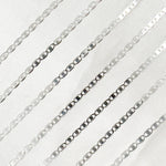 Load image into Gallery viewer, Z82SS. Sterling Silver Flat Marina Chain
