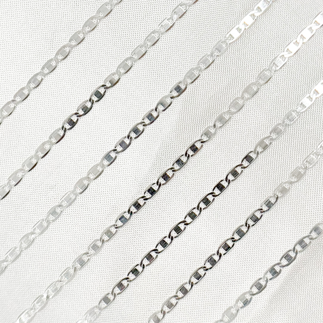 Z82SS. Sterling Silver Flat Marina Chain