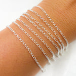 Load image into Gallery viewer, 1813CSS. Sterling Silver Curb Cable Chain
