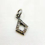 Load image into Gallery viewer, DC360. Diamond Sterling Silver Rhombus Charm
