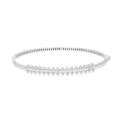 DBG00294. 14K Solid Gold Diamond Bangle