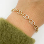 Load image into Gallery viewer, BFN60703. 14K Solid Gold Diamond Bracelet