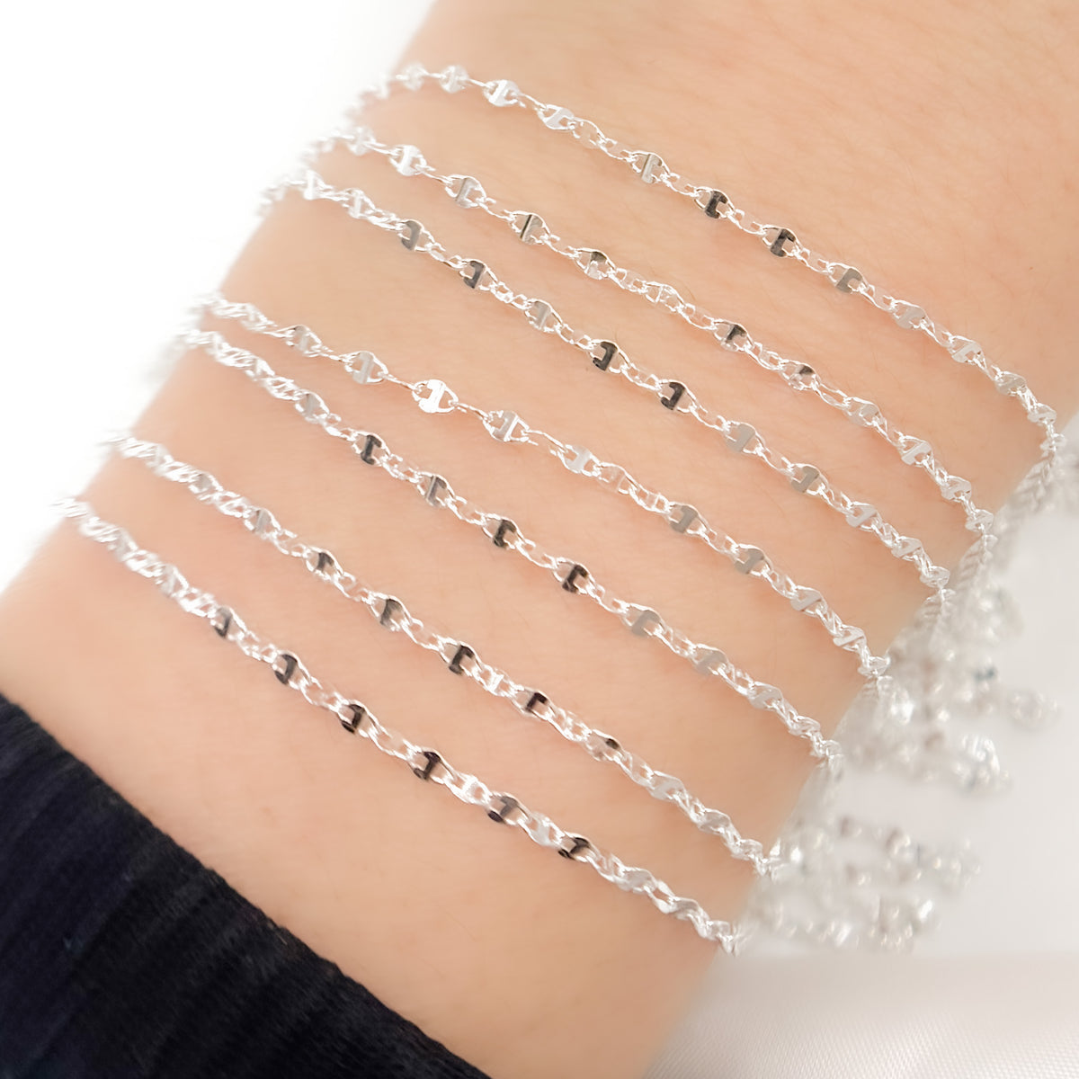 Buy Now Silver Diamond Cut Marina Chain