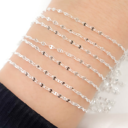 Buy Now Silver Diamond Cut Marina Chain