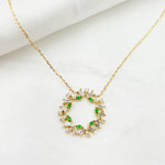 Load image into Gallery viewer, 14K Solid Gold Diamond and Gemstone Necklace. NT402348
