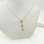 Load image into Gallery viewer, 14k Solid Gold Diamond Triple Square Necklace. NT400245
