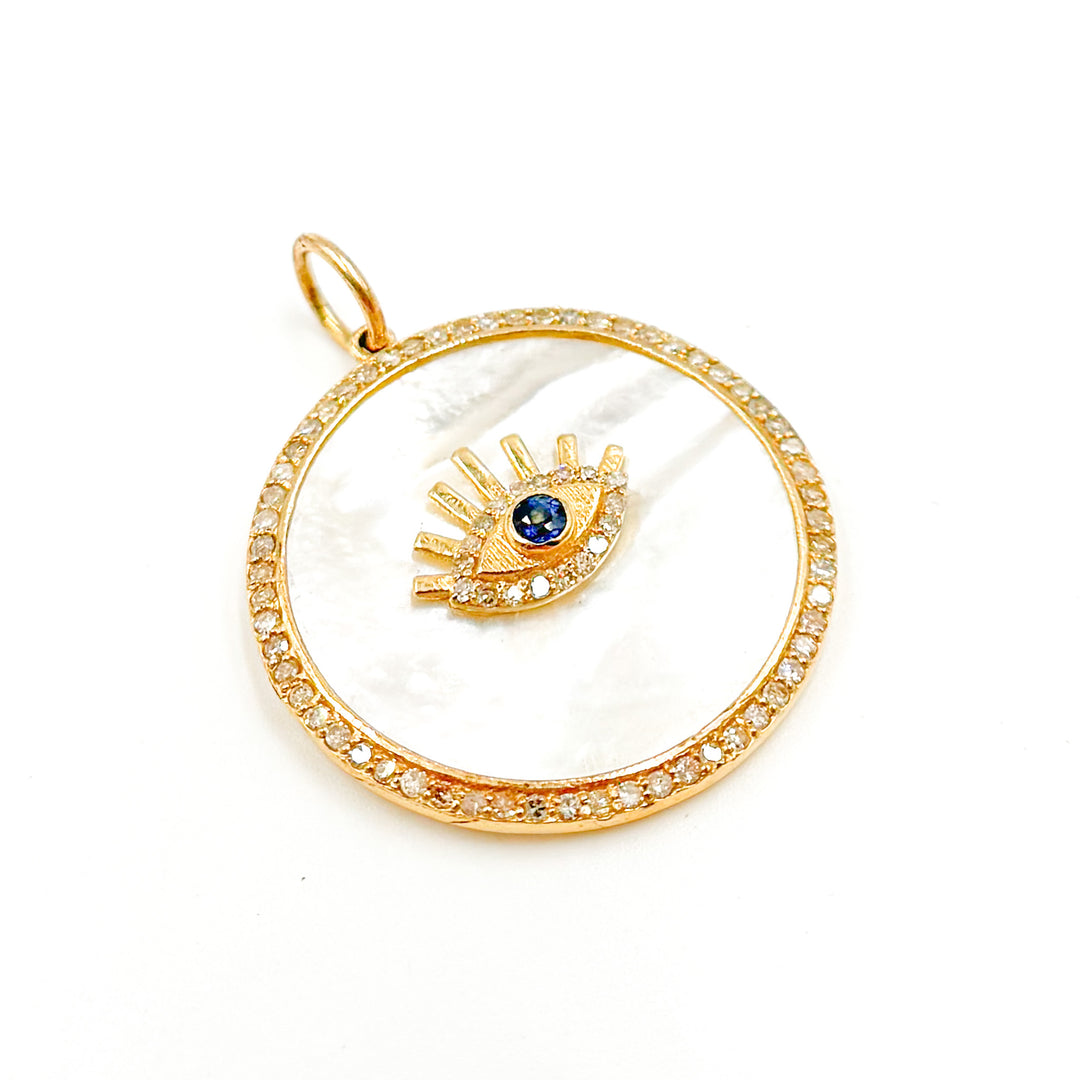 Buy Now Gold Round Evil Eye Pendants
