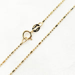 Load image into Gallery viewer, 100CP3+18L. 14K Solid Gold Smooth Bar and Ball Chain
