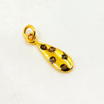 Load image into Gallery viewer, DC782. Diamond Sterling Silver Drop Pendant

