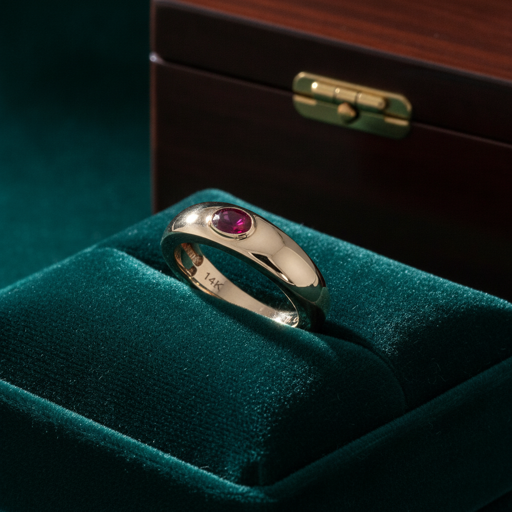 CR97298RU6X4. 14K Solid Gold Statement Ring