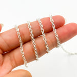 Load image into Gallery viewer, 607SS. 925 Sterling Silver Rope Chain
