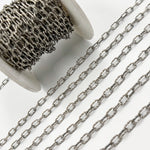 Load image into Gallery viewer, V151DCOX. Oxidized Sterling Silver Hammered Cable Chain
