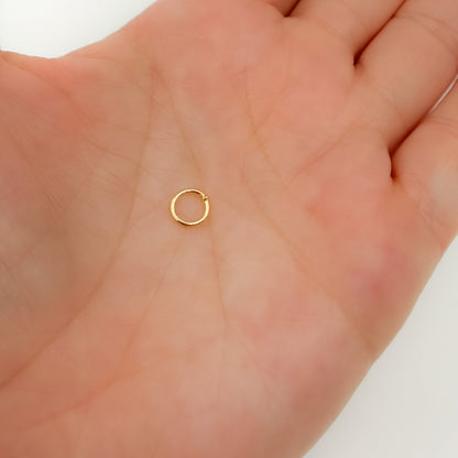 6MM Close Gold Plated Jump Ring