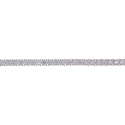 BTR65035. 14K Solid Gold Diamond Tennis Bracelet