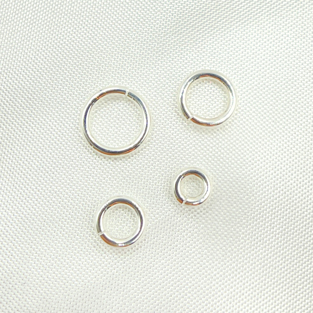 925 Sterling Silver Open Jump Ring 18 Gauge 4mm. 5004525