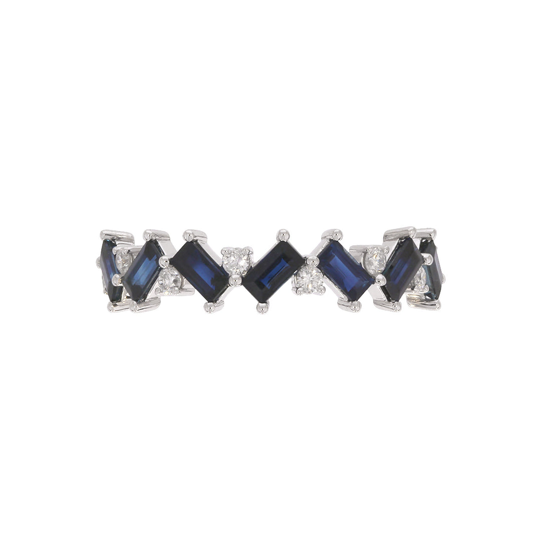 RAC02557. 14K Solid Gold Diamond and Gemstone Fancy Ring
