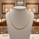 Load image into Gallery viewer, 500J02TULIPAN. 14K Solid Gold Bismark Mesh Necklace