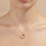 Load image into Gallery viewer, PHD38887. 14K Solid Yellow Gold Chopard Happy Diamond Necklace