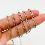 Load image into Gallery viewer, 925 Sterling Silver Oxidized Flat Curb Chain