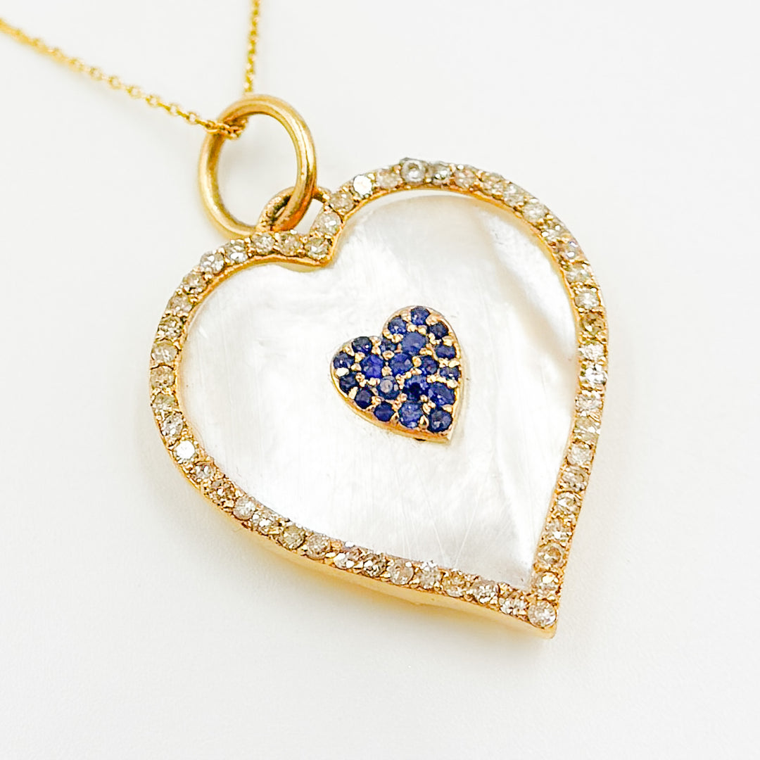 KG231. 14K Solid Gold Heart Pendant