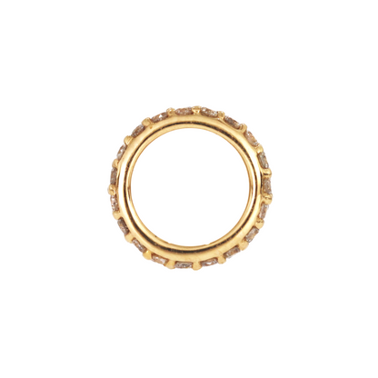 Buy 4K Solid Gold Diamond Round Ring Slider