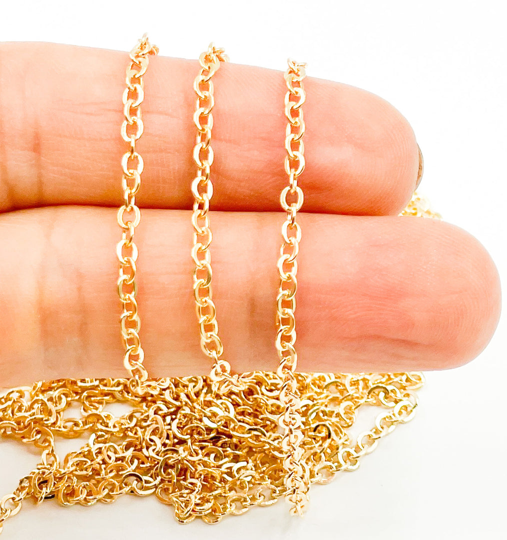 14K Gold Filled Cable Chain. 1916FGF