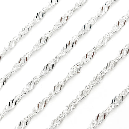 Sterling Silver Singapore Link