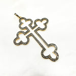 Load image into Gallery viewer, DP023. Diamond Sterling Silver Cross Pendant
