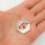 Load image into Gallery viewer, Buy Now Gold Evil Eye Pendant